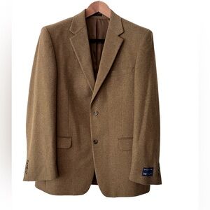 NWT T. Harris London Camel Hair Sports Coat 42LG